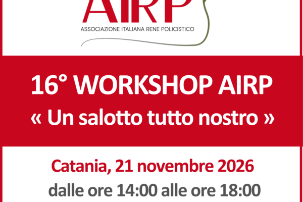 16ยฐ WORKSHOP AIRP Un salotto tutto nostro - Catania, 21 novembre 2026