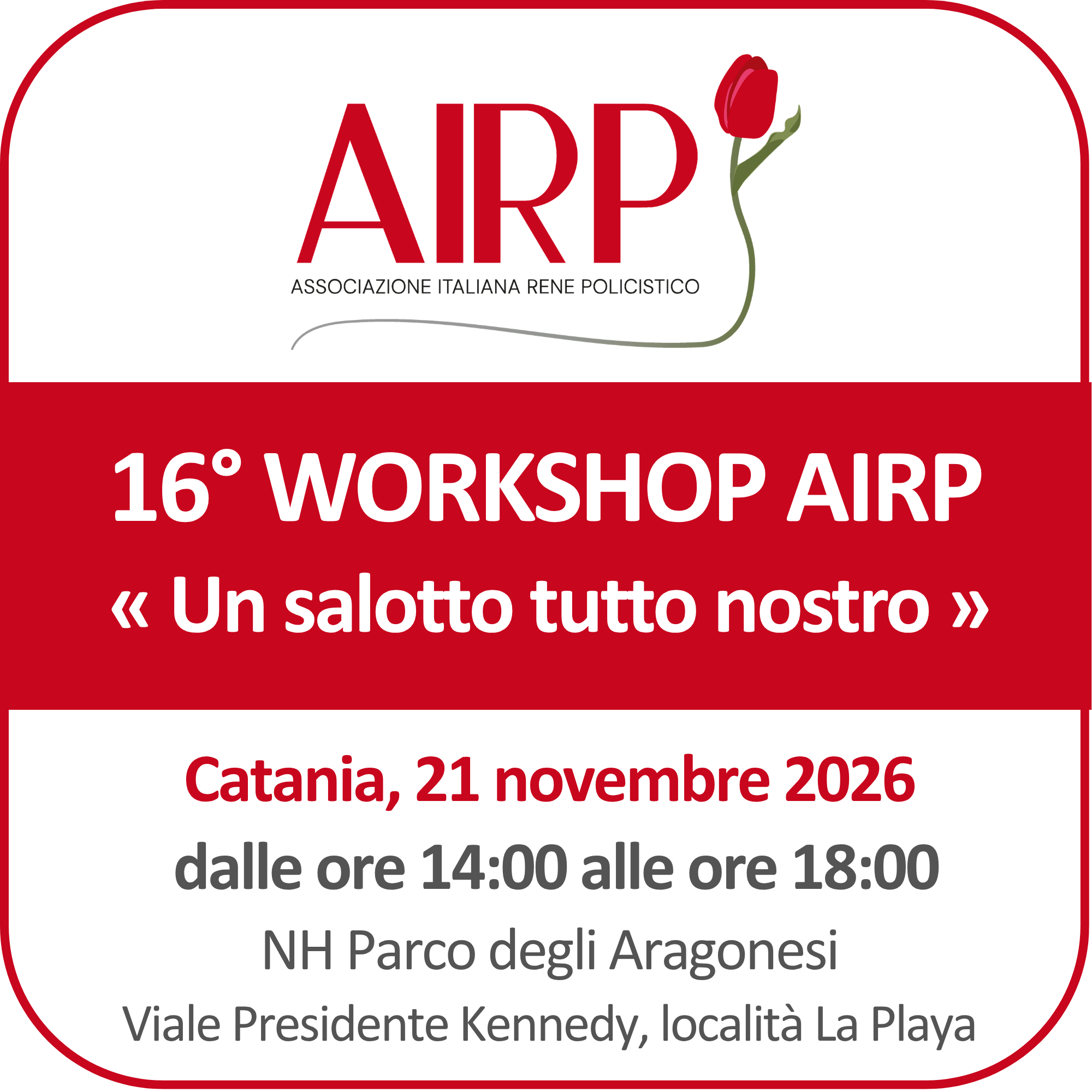 16° WORKSHOP AIRP Un salotto tutto nostro - Catania, 21 novembre 2026